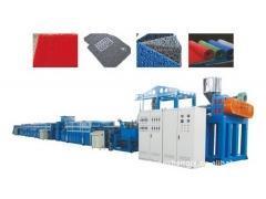 塑料噴絲地毯生產線-塑料擠出機|塑料機械|橡塑&ndash;光波網
